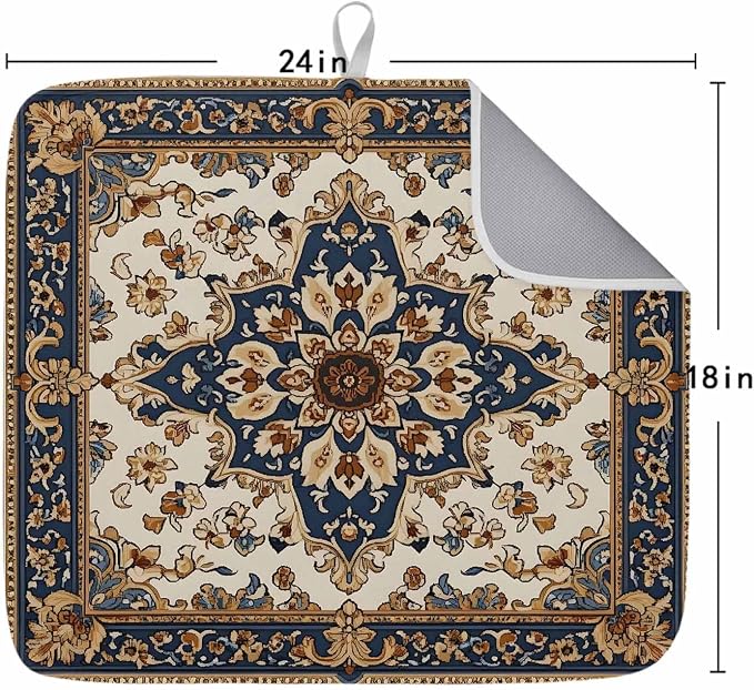Navy Blue Orange Beige