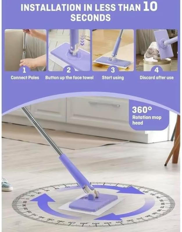 1 Mop + 2 Cloths
