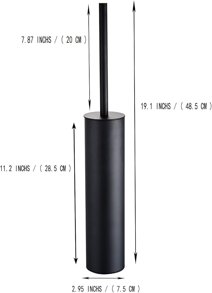 19-inch Round High Matte Black