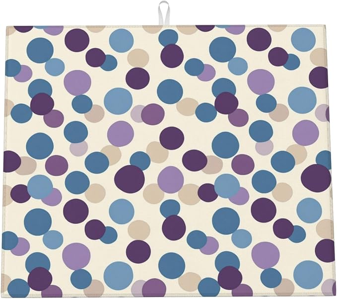 Purple Blue Brown Polka Dot