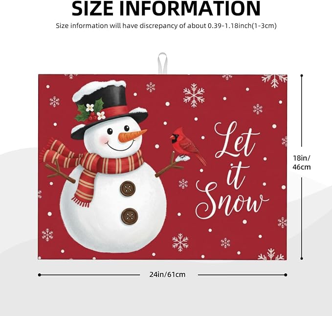 Christmas Snowman Let It Snow 3
