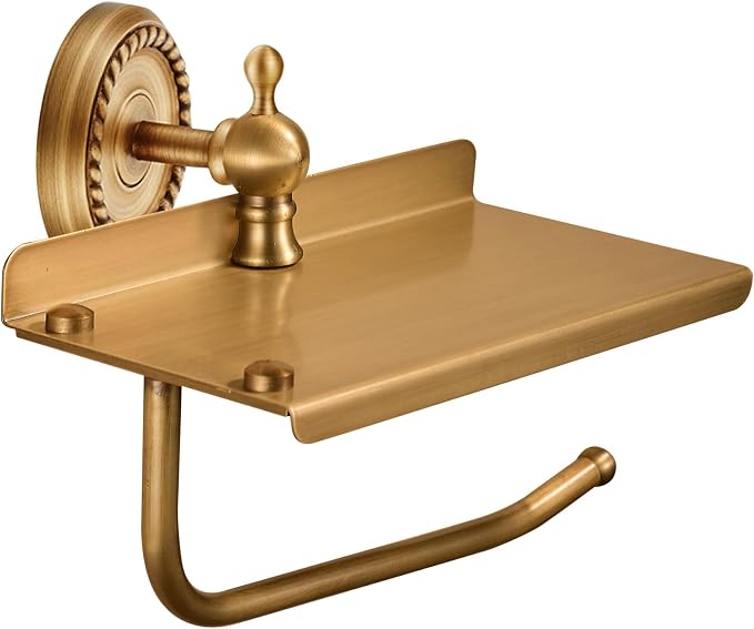 Toilet Paper Holder With Shelf