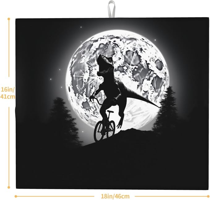 Dinosaur Riding Bike Silhouette