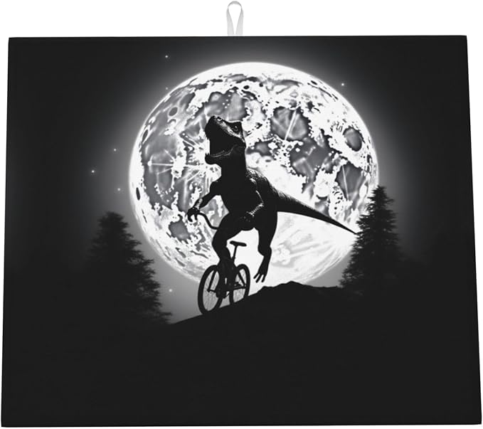 Dinosaur Riding Bike Silhouette