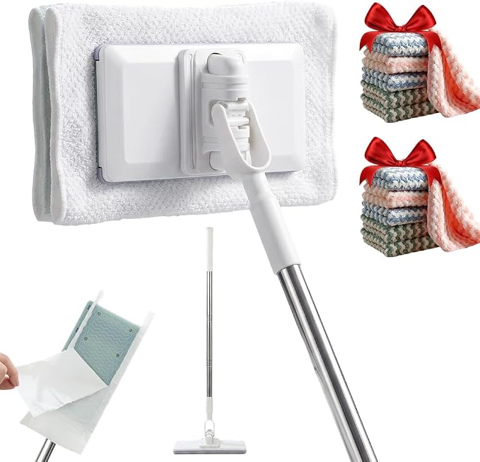 Mini Mop With 10 Cloths