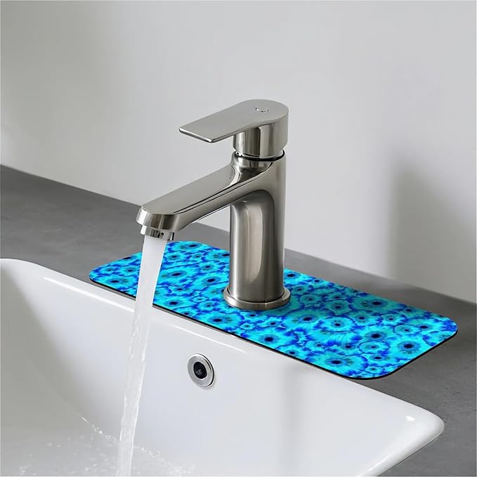 Electric Blue Daisy Floral