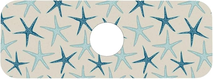 Nautical Starfish Beach Coastal Sea Beachy Funny Colorful Nave Blue