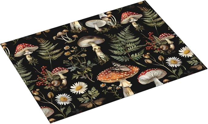 Vintage Forest Mushrooms
