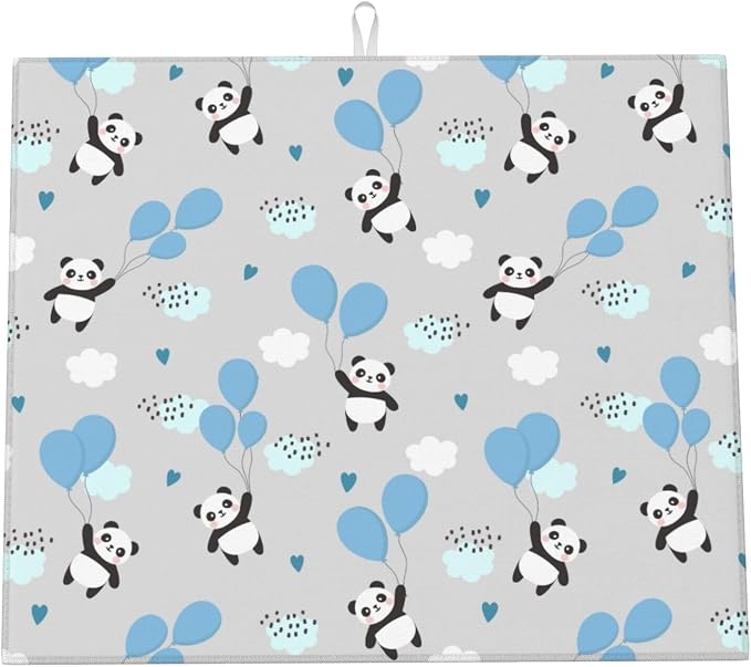 Cute Panda Blue Balloon