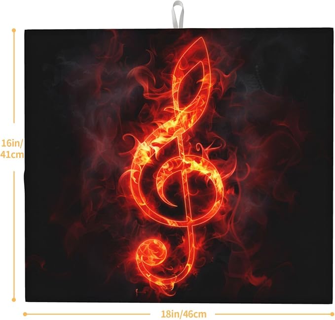 Flaming Music Note