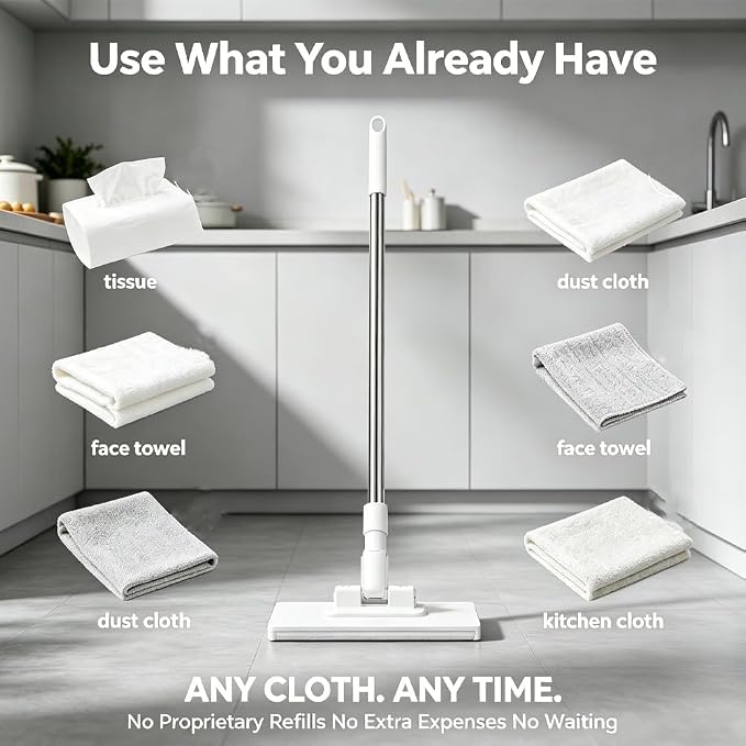 1 Mop, 5 Cleaning Cloths