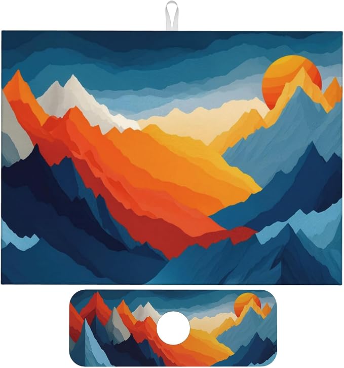 Colorful Mountains Sunset