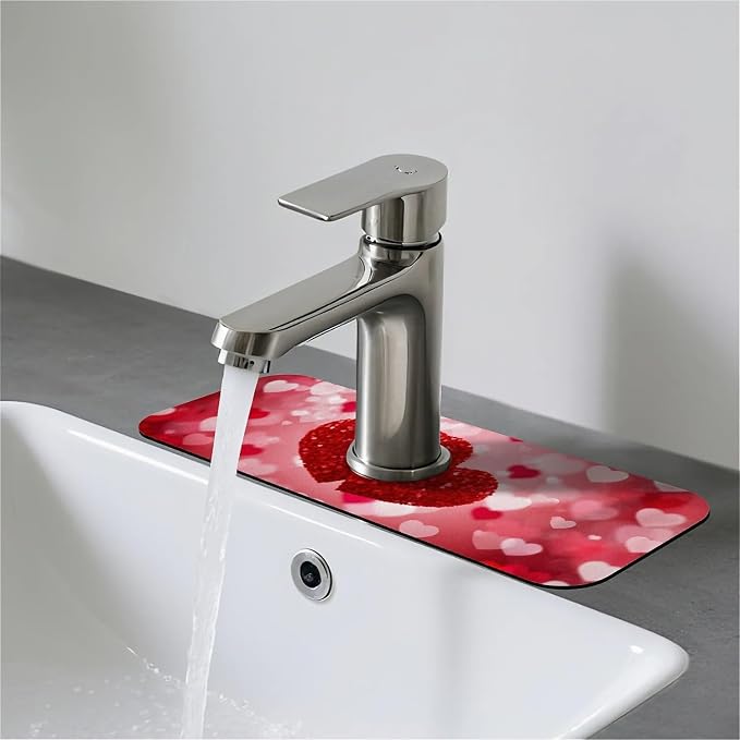 Red Hearts Love Floral