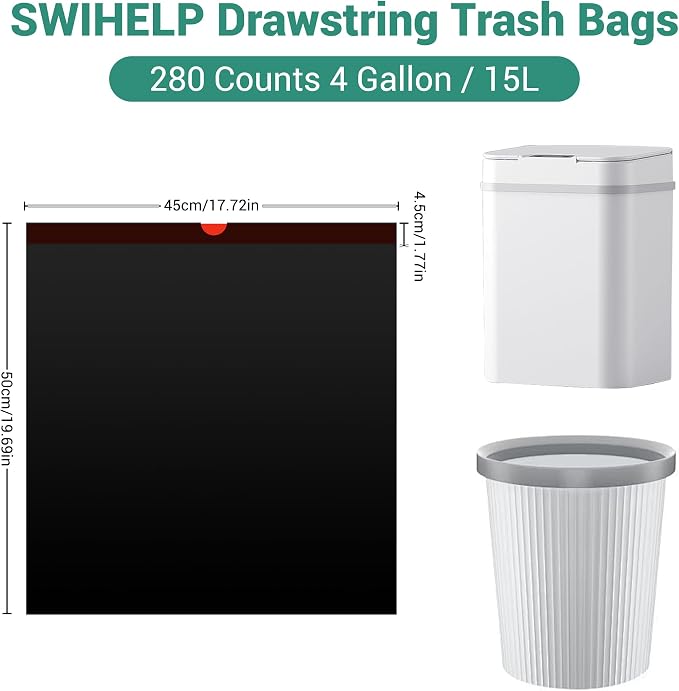 Drawstring Black 280 counts-4Gal