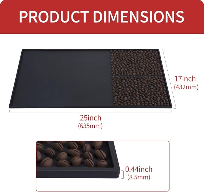 Two-color design with a flat surface and beans