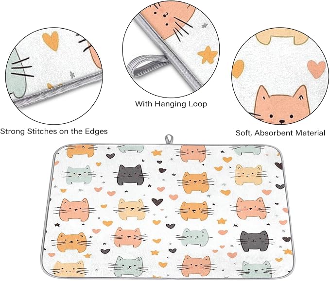 Cute Cartoon Cat With Hearts
