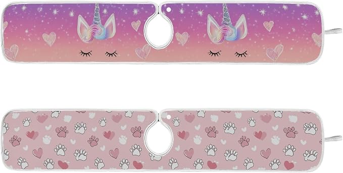 Pink Cat Paw Gradient Rainbow Unicorn