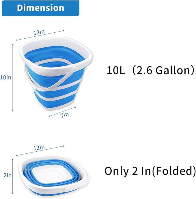 2 Pack - Blue+grey - 10l
