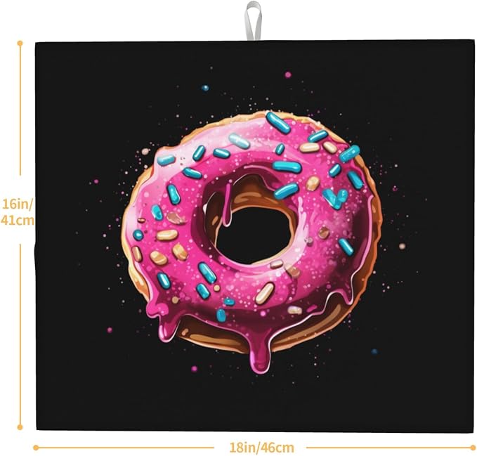 Pink Cartoon Donut