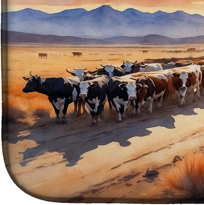 Cattle Drive at Sunset 7649