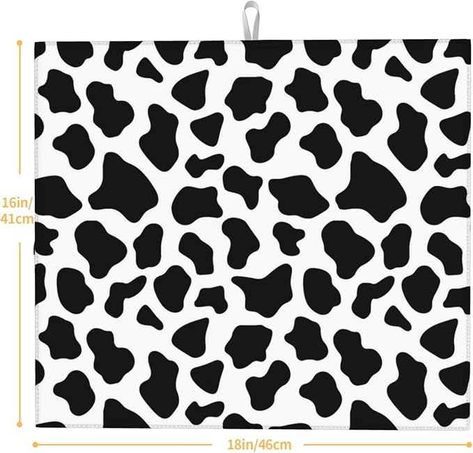 Black White Cow Print