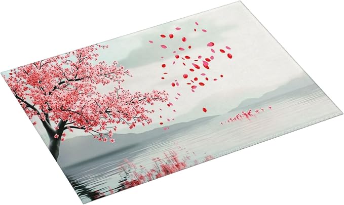Cherry Blossom Lake Reflection