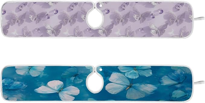 Ink Blue Butterfly Light Purple Butterfly