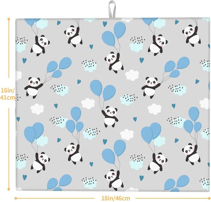 Cute Panda Blue Balloon