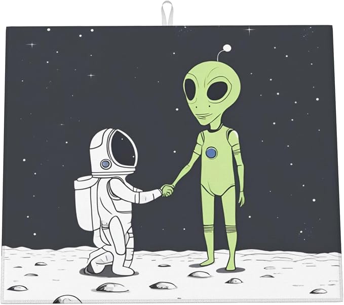 Astronaut Alien Handshake