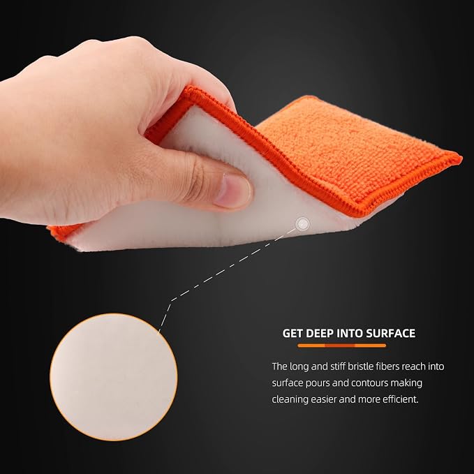 8pcs Car Interior Scrubbing Sponge
