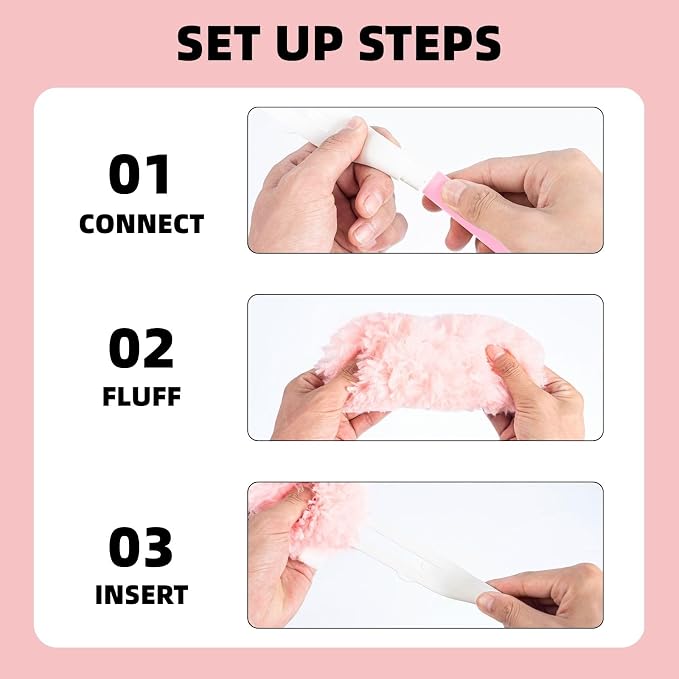 30 Pink Refills + Short Handle