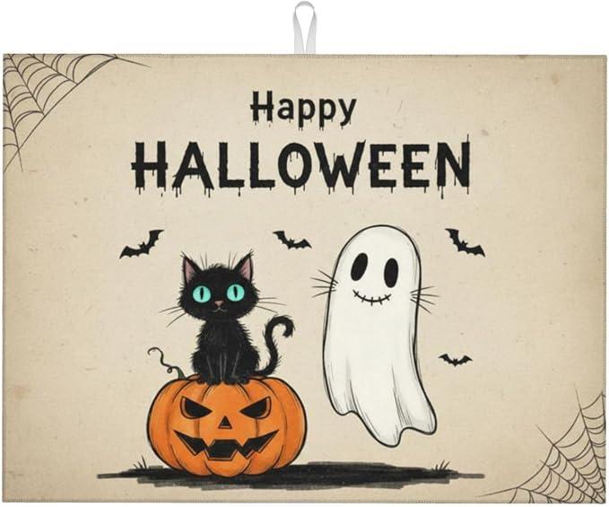 Happy Halloween Cat Pumpkin Ghost 6