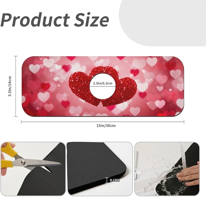 Red Hearts Love Floral
