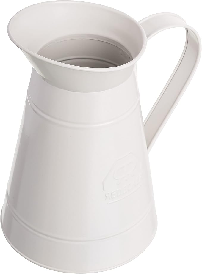 Toilet Brush With White Metal Holder