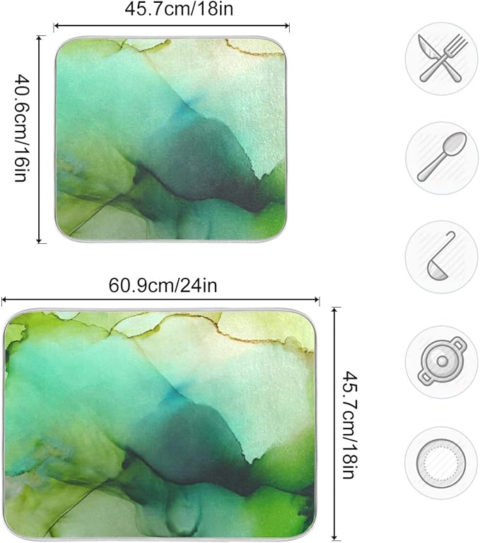 28 Green Watercolor