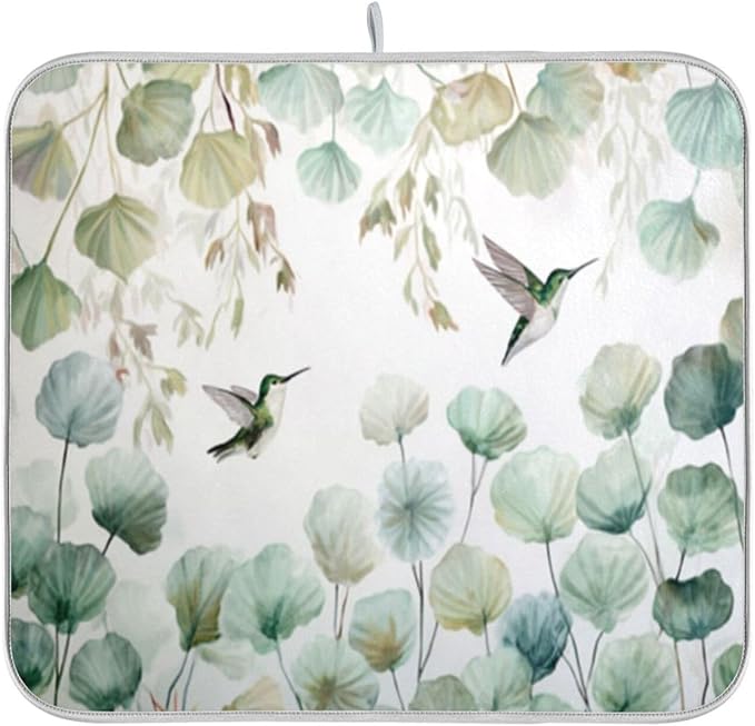green leaves and hummingbirds