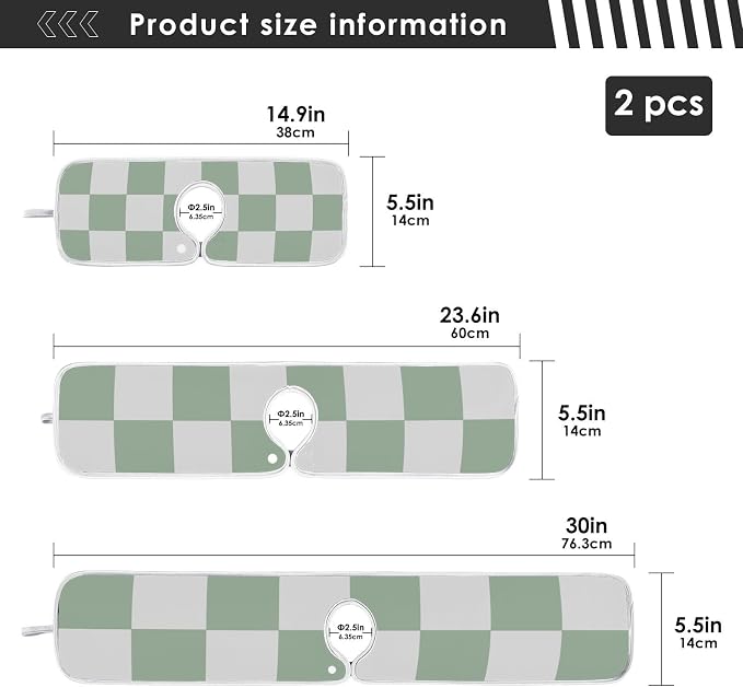 Checkered Green and White