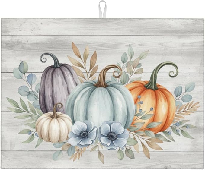 Watercolor Fall Pumpkins Arrangement 16