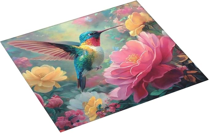 Colorful Hummingbirds Floral