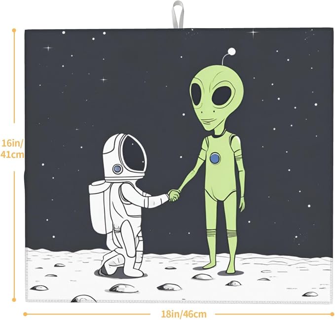 Astronaut Alien Handshake