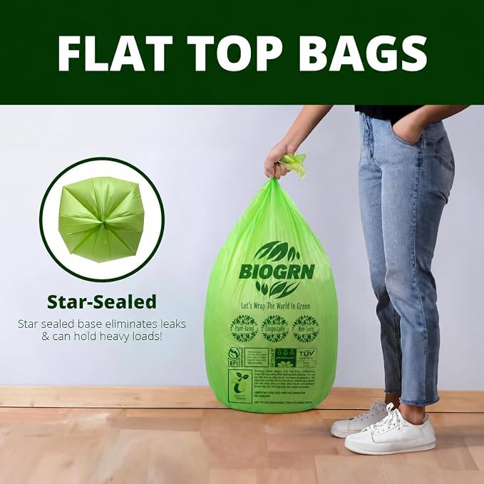 13 Gal, Flat Top Bags, 50 Count
