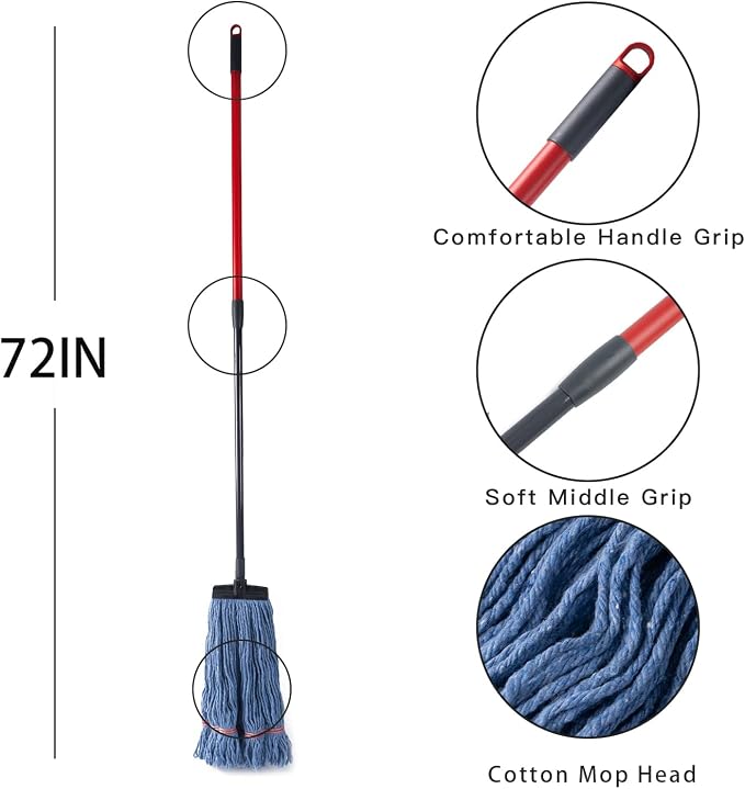 Wide Mop Stick(screw-on)