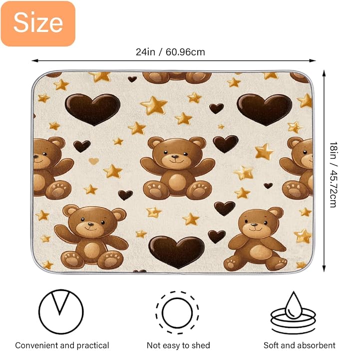 Bear Hearts And Stars