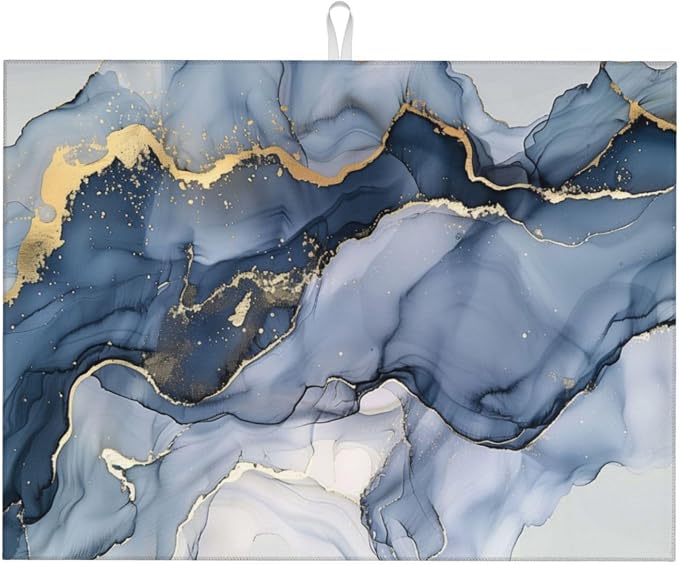 Navy Blue Marble