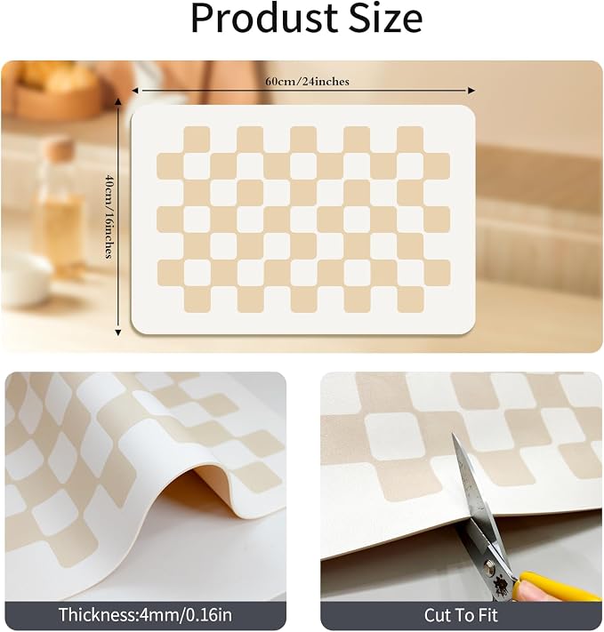 Beige Checkered