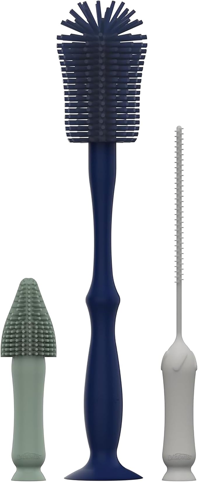 Silicone Brush Set + Blue Brush, 3-pack