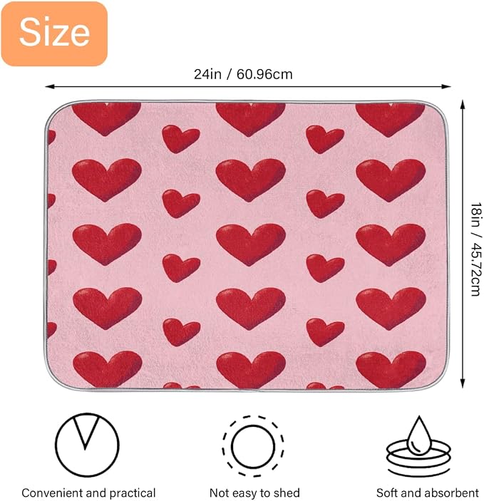 Pink Red Hearts