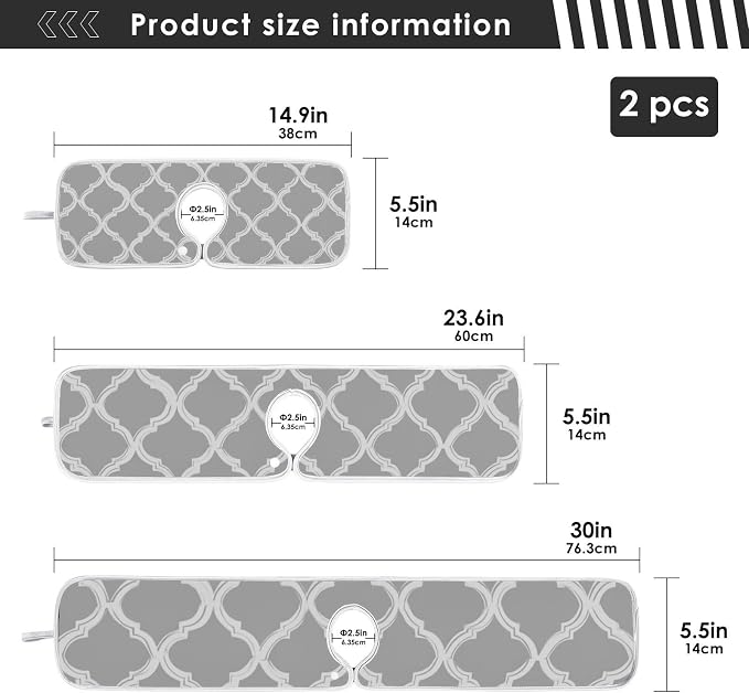 Grey and Black Quatrefoil
