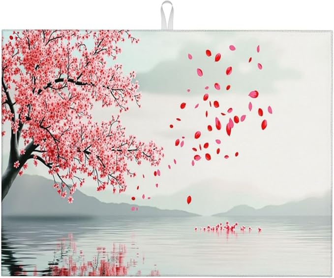 Cherry Blossom Lake Reflection