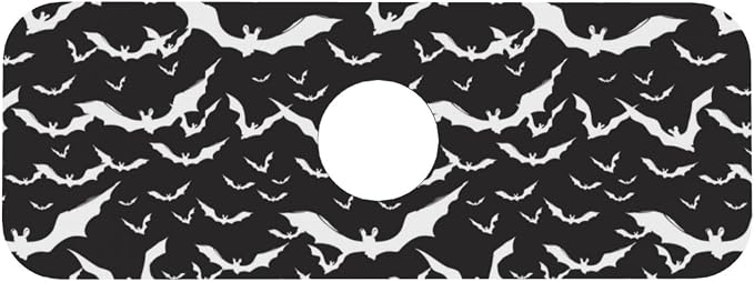 Bats Halloween Goth Silhouettes Black White